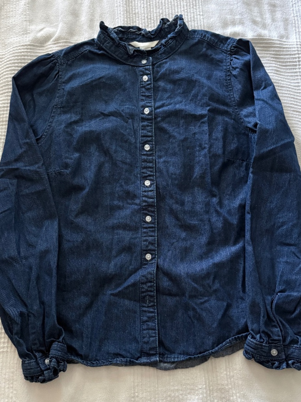 H&M Dark Denim Blouse - M